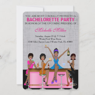 Convite Personalizado Bachelorette Chic Bash