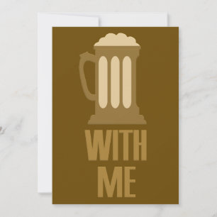 Convite personalizado Beer With Me