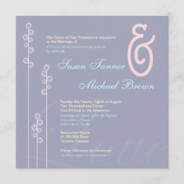 Convite ::personalizado: Casamento Bilíngue Hollyhock & Am