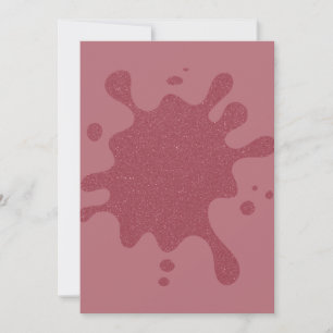 Convite Personalizado com Brilho Dourado Rosa