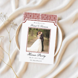 Convite Personalizado com Foto de Henna Árabe