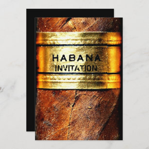 Convite Personalizado Cubano para Charutos Habana