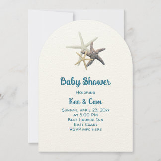 Convite Personalizado Da Família Starfish Do chá d