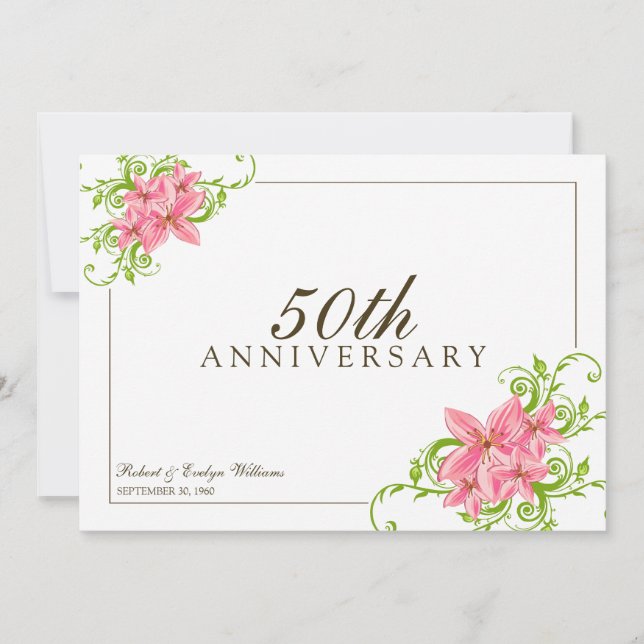 Convite Personalizado da Festa de Aniversário Flor (Frente)