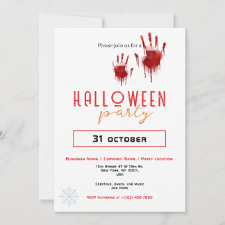 Convite Personalizado da Festa de Halloween para Portas Ma