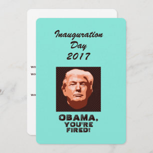 Convite Personalizado da Inauguração do Trump 2017