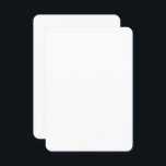 Convite Personalizado de 3,5" x 5" com semirbrilho arredon<br><div class="desc">Crie convites personalizados incríveis para qualquer ocasião com nossos versáteis cartões Semi-Gloss de 3, 5" x 5". Esses convites de alta qualidade têm um acabamento branco brilhante e semirbrilhante que produz cores vibrantes e detalhes nítidos, perfeito para mostrar suas fotos e designs. Cada placa é feita com papel premium de...</div>