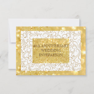 Convite Personalizado de 40 Anos de Casamento