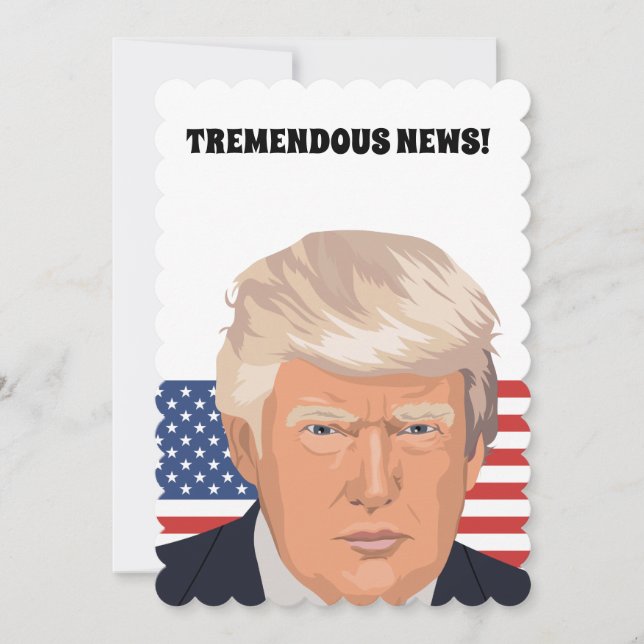 CONVITE PERSONALIZADO DE ANIVERSÁRIO DE DONALD TRU (Frente)