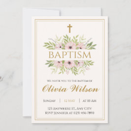 Convite Personalizado de Batismo Adulto