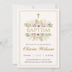 Convite Personalizado de Batismo Adulto