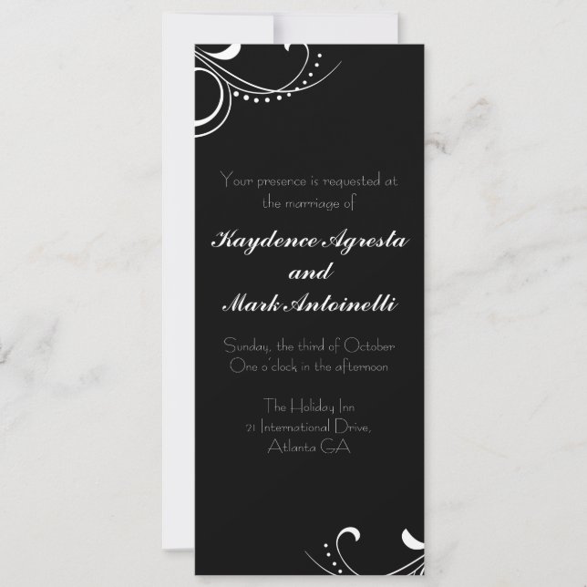 Convite Personalizado De Casamento De Amor Everdur (Frente)