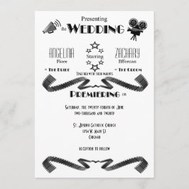 Convite Personalizado de Casamento de Buff de Film