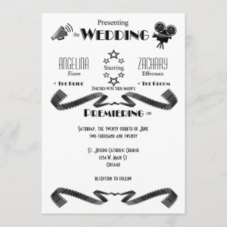 Convite Personalizado de Casamento de Buff de Film