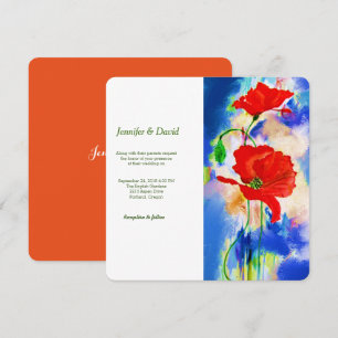 Convite Personalizado De Casamento De Cores De Águ