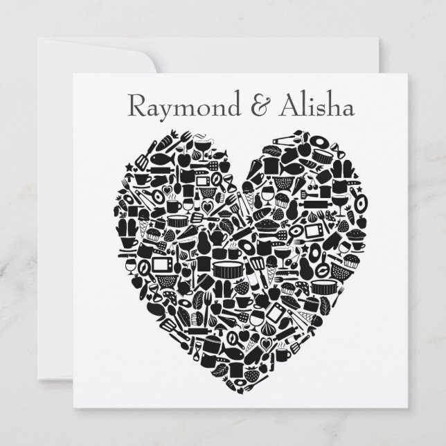 Convite Personalizado De Casamento De Prata Modern (Frente)