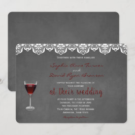 Convite Personalizado De Casamento De Vinhas Russa