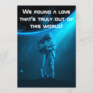 Convite personalizado de casamento "Fora deste mun