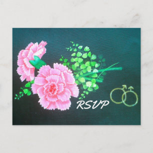 Convite Personalizado de Casamento Gay com Cravos