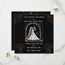 Convite Personalizado de Casamento Imagem de Desen