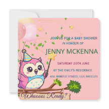 Convite Personalizado de Chá de Bebê, Design de Co