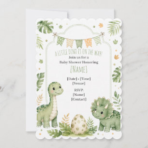 Convite Personalizado de Churrasco de Bebê Dino Fo