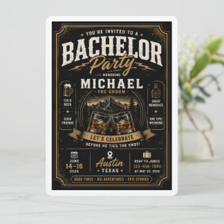 Convite Personalizado de Despedida de Solteiro