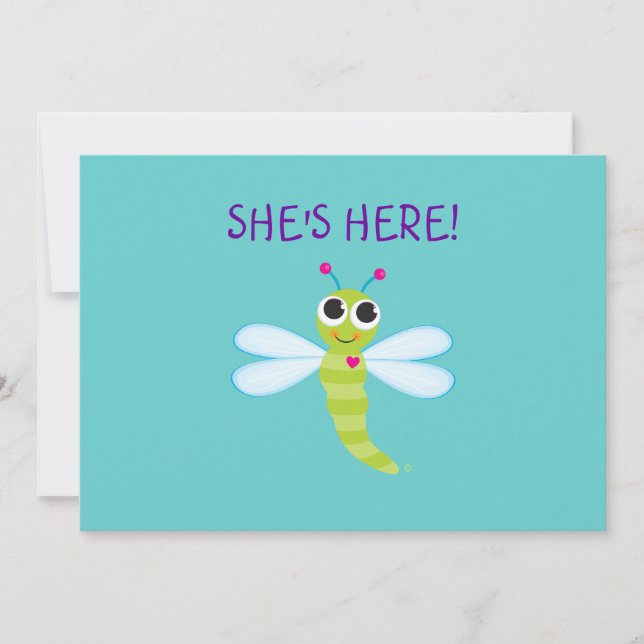 Convite Personalizado De Dragonfly (Frente)
