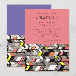 Convite Personalizado de Festa de aniversário de A