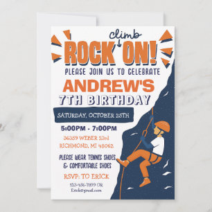 Convite personalizado de festa de aniversário de e