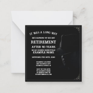 Convite Personalizado de Festa de Aposentadoria Te