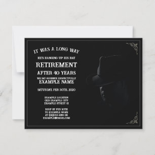 Convite Personalizado de Festa de Aposentadoria Te