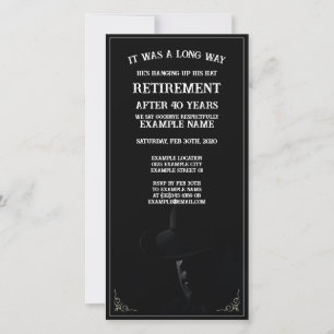 Convite Personalizado de Festa de Aposentadoria Te