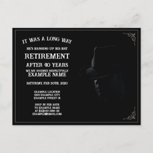 Convite Personalizado de Festa de Aposentadoria Te