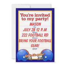 Convite Personalizado de Festa de Futebol