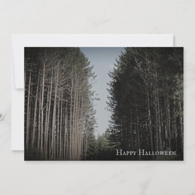 Convite personalizado de festa de Halloween vintag (Frente)