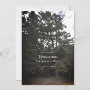 convite personalizado de festa de Halloween vintag