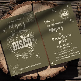 Convite personalizado de festa de solteira retrô e