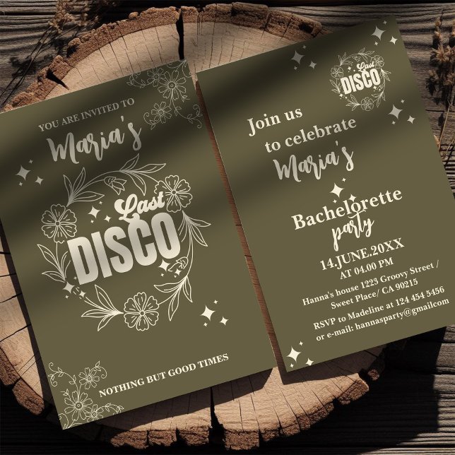 Convite personalizado de festa de solteira retrô e (Criador carregado)