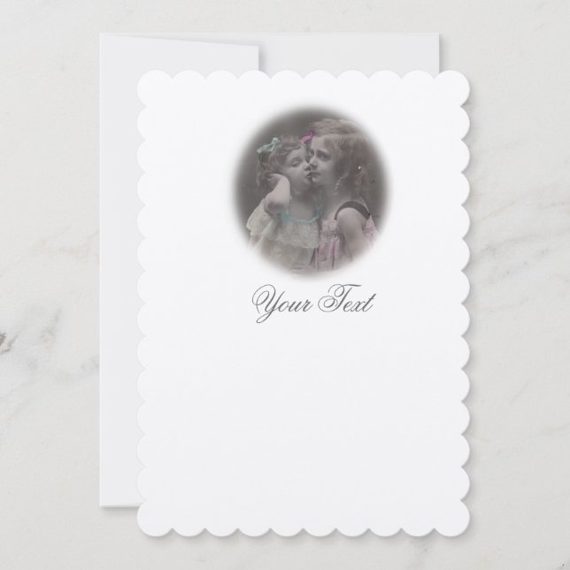 Convite Personalizado de Foto Antiga Vintage FromM (Frente)