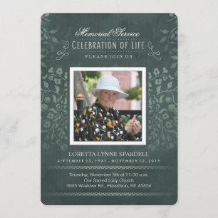 Convite Personalizado De Fotografia Do Teal Servic