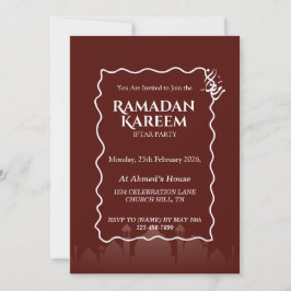Convite Personalizado de Iftar Ramadan Kareem