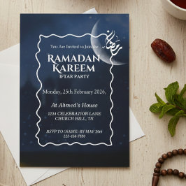 Convite Personalizado de Iftar Ramadan Kareem