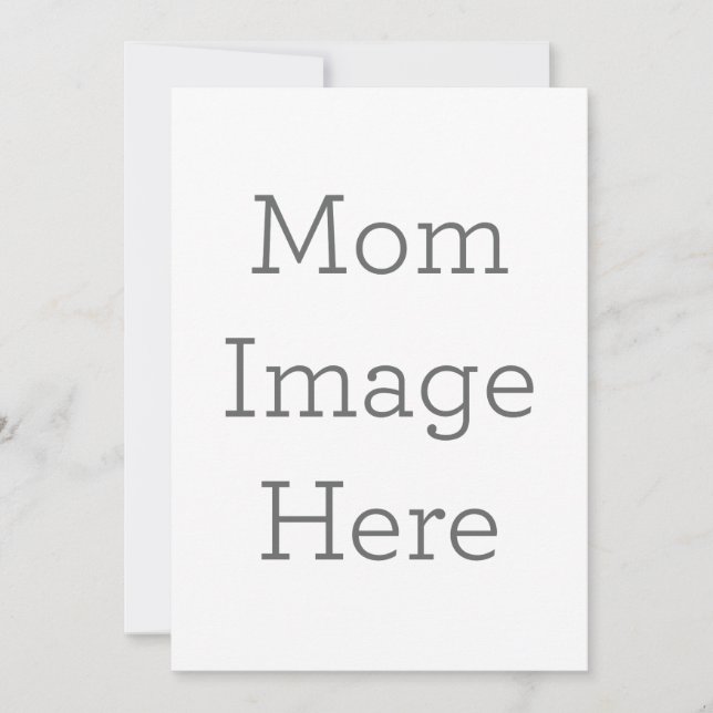 Convite simples, Tamanho: 12,7 cm x 17,8 cm, Papel: Fosco, Canto: Quadrado, Envelopes: Branco, Qualidade de impressão: Padrão (Frente)