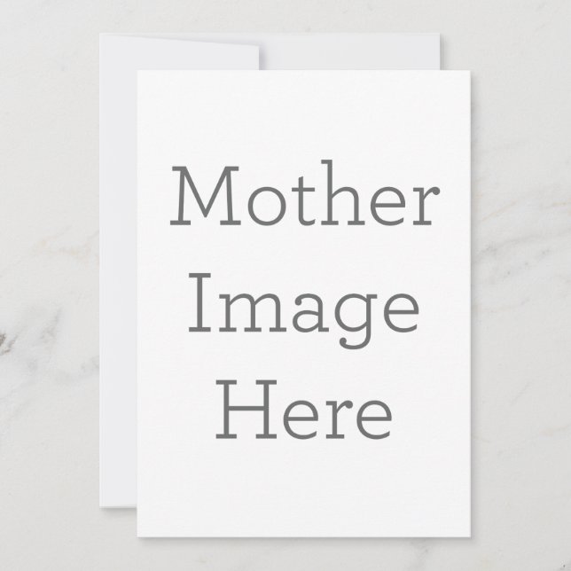 Convite simples, Tamanho: 12,7 cm x 17,8 cm, Papel: Fosco, Canto: Quadrado, Envelopes: Branco, Qualidade de impressão: Padrão (Frente)