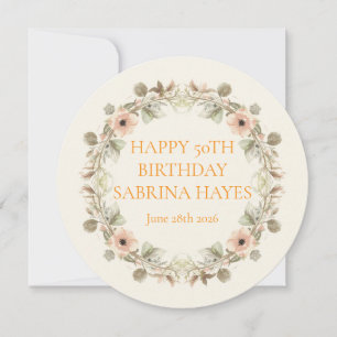 Convite Personalizado de Jardim de Aniversário com