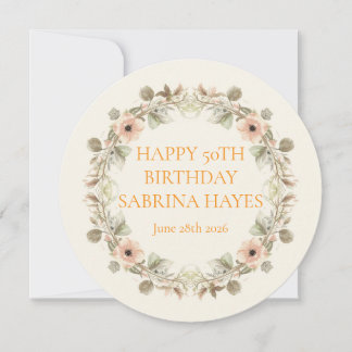 Convite Personalizado de Jardim de Aniversário com