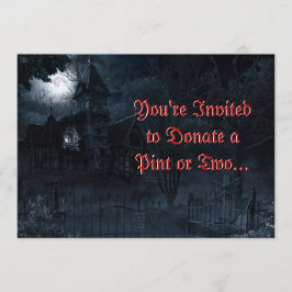 Convite Personalizado de Mansão Assombrada