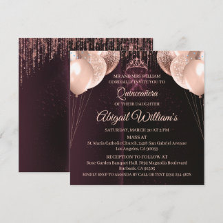 Convite Personalizado de Quinceañera | Mis Quince
