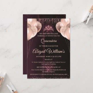 Convite Personalizado de Quinceañera | Mis Quince